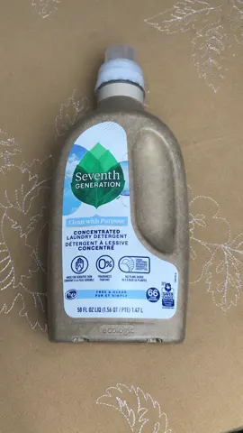 Seventh Generation laundry detergent. Fragrance free, plant based. #laundry #fragrancefree #CleanTok 