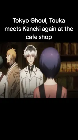 Tokyo Ghoul, Touka meets Kaneki again at the cafe shop #anime #tokyoghoul #kaneki #touka #animesw7 