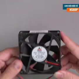 Quạt tản nhiệt 8cm 12VDC #nshopvn #review #led #kythuat #sangtao #4.0 #DIY #congnghe #dientu #LearnOnTikTok