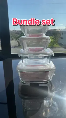 Bundle of glass food keeper na air tight and leak proof 😍#locaupin @LOCAUPIN.official 