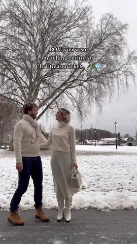 Winter whites ❄️🫶🏼🤍 #outfit #matchingoutfits #couplegoals #coupleoutfit #winterwhite 