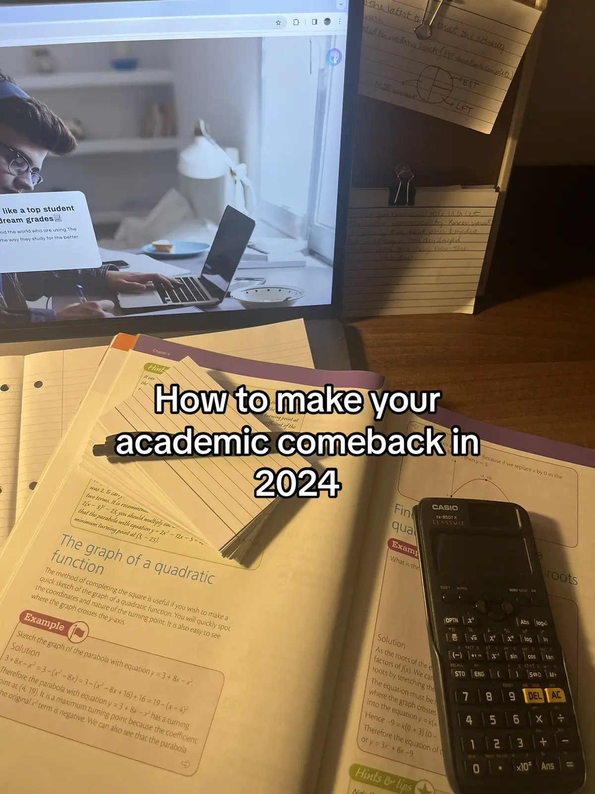 It’s academic comeback time! #studytok #academicweapon #academiccomeback #studytips #studyhacks #school #student