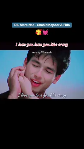 I Love You Love You Like Crazy 🥰💓 . I Want You Want You Like Crazy 🥰💓 . #dilmerenaa #shahidkapoor🔥 #fida #lagubollywood #lagu90an #mengimbaukenanganlalu #laguromantis  #lagu romantis buat kamu #foryou #foryoupage #foryourpage #fypシ #LearnOnTikTok 