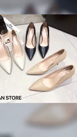 Chỉ 425.000 - 430.000₫ cho Giày nữ mũi nhọn [da thật] cao gót đế nhọn 6 9 phân, màu đen be trắng da mềm mại big size FFAN STORE! Đừng bỏ lỡ! Hãy nhấp vào liên kết bên dưới