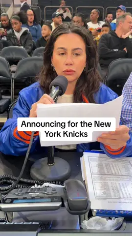 Thank you @New York Knicks for letting me announce the game last night. I totally understood the whole thing #nyknicks 