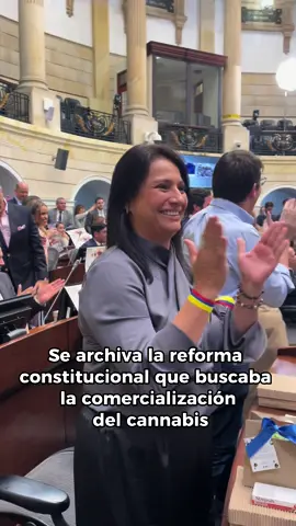 Declaración de la #Senadora al lograr el archivo de la reforma constitucional que buscaba regularizar la produccion, la venta y la comercialización del cannabis #senado #senadocolombia #fy 