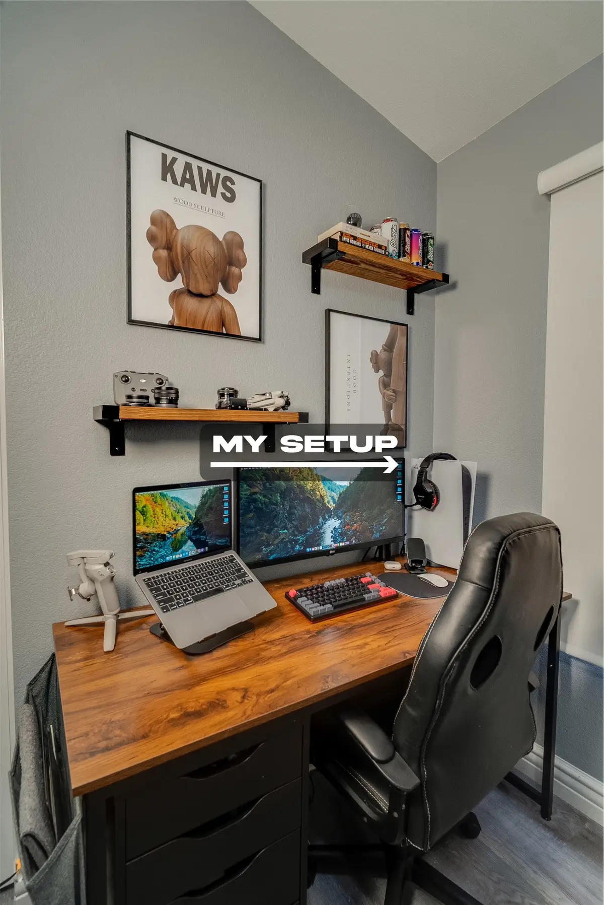Most my setup since a few of you have been asking #sony #sonyzve1 #desksetup #desktour #setup 