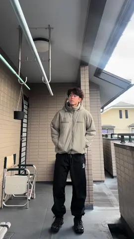 level7ジャケットを使ったコーデえ #冬コーデ #ミリタリージャケット #ダウンコーデ #ナイロン #04 #OOTD @Daytona Park / デイトナパーク @kaoyorinakamiのあべ @Salomon 