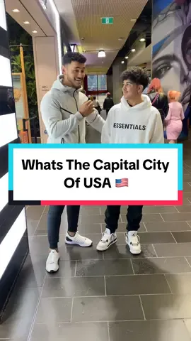 Whats the capital city of USA? 🇺🇸 #fypシ #publicinterview #viral #usa #countries #funny 
