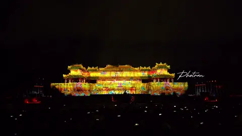 Toàn cảnh 3D Mapping Đại Nội #huế  #huebylight #hue75 #vietnam #3dmapping #dulich #dulichvietnam #travel #traveltiktok 