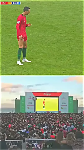 Ronaldo freekick goal on Spain piter durury #ronaldo #freekick #spain #football #fyp #foryou #viral #tiktok 