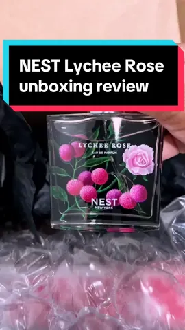 Have you tried the new @NEST New York Lychee Rose perfume? Its so pretty! 😍🌹 #perfumeunboxing #perfumereview #nestnewyork #nestlycheerose 