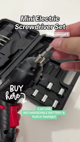 Unleash Precision and Power! Discover the 47-Piece Mini Electric Screwdriver Set - Your Portable DIY Companion. Cordless, USB Rechargeable, and 45 Screw Bits Ready to Tackle Any Task! Illuminate & Transform Your Projects with Ease. Upgrade Your Toolbox Today! #DIYEssentials #PortablePower #ToolboxUpgrade #EffortlessPrecision #ScrewdriverSetGoals #IlluminateYourProjects #batterydrill #electricdrill #rechargeabledrill #tiktokshopsg #tiktokshop #tiktoksg #tiktoksingapore #tiktokph #ofw #TikTokShopTreats #tiktokshoptreats #tiktokaffiliate #tiktokmaketplace #tiktokpromo #tiktokmademebuyit #tiktokcampaign #promo  #pinoysg #ofwsg #tiktokshopsg #wahkaoshop #sgtiktok #tiktokshopsgcommunity #wahkaomcn #tiktokshopcreatorsg #TikTokShopSGBDay #singapore #sglife #sglifestyle #fyp #sgfyp #zxycba #TikTokShopSGSale #tiktokshopmartdeals #CreateToWin #yongwidjhustle  #ywdigistickies #ywwaxandcrafts #TikTokShopElectronics #TikTokShopELXmas 
