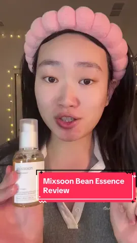 Honest review of the viral mixsoon bean essense used by all the korean skincare girlies #mixsoonbeanessence #beanessence #mixsoon #kbeauty #kpopskincare #koreanskincare #skinprep #exfoliation 