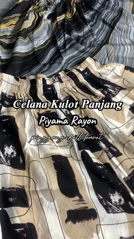 Celana kulot bahan piyama rayon super adem nih dari @kallyoutfit 🤍🌸#outfitideas #ootdfashion #piyamakekinian 