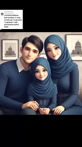 Membalas @diananugraini42  #keluargakecilku #keluargabahagia #couplekeluarga #kartunmuslimah #bingimagecreator #fyp 