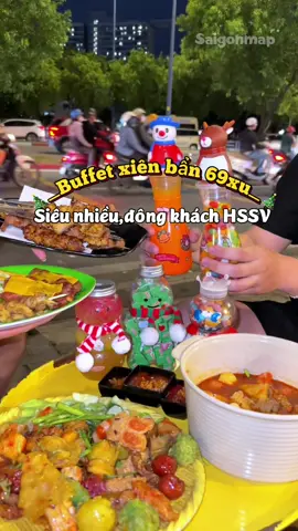 Tín hiệu vũ trụ gửi thông điệp đi ăn Buffet Xiên Bẩn 68xu ngon cực như thiên đường ăn vặt✨😋 #saigonmap #viraltiktok #foodreview #trendingtiktok #ancungtiktok #yjpッ #yjp #buffetxienban #anvatsaigon 