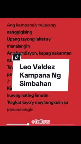 Leo Valdez - Kampana Ng Simbahan #leovaldez #kampanangsimbahan #leo #valdez #kampanadancechallenge #christmassong #tagalogsong #tagalogchristmassong #filipinosong #filipinochristmas #filipinochristmassong #lyrics #songlyrics #songwithlyrics #music #lyrics #lyricsvideo #lyricsvideosongs #spotify #fyp #fypシ #fypシ゚viral 