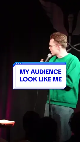 My Audience look like me. Follow my new stand up account @Horatio Gould. . #standup #crowdwork #startup