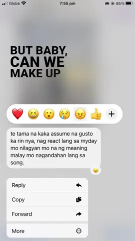 sorry ha kung nag a assume ako akala ko kasi may meaning lahat ng 3 heart nya sa myday ko, yung pag heart nya sa sp ko yung eye contact namin #fyp 