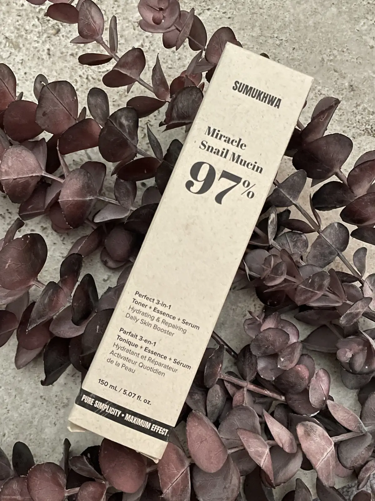 Wanna simplify your skincare routine when you’re running out of time, or just feeling tired and don’t feel like going through all the steps in your usual skincare regiment every day? There’s a day or two that I feel just like that! The good news I would like to share with you today is a very nice product that I’ve been using for a few weeks now. It’s Miracle Snail Mucin 97% from SUMUKHWA.   Thank you @SUMUKHWA @SUMUKHWA @sumukhwa for sending me this product for reviewing purposes!   Miracle Snail Mucin 97% is a 3-in-1 Toner/Essence/Serum combination perfectly formulated to help maintain your skin at its best!   Featured ingredients: Snail Secretion Filtrate Papaya Fruit Extract Ginseng Root Extract 8 types of HA    This product quickly became my favorite must have in my skincare routine. I love how smooth and viscous the texture is. It feels so nice on the skin as I gently dab it in ensuring the essence is evenly distributed all over my face. It doesn’t take long for it to fully absorb into the skin. I really love the non greasy and non oily formula of this beautiful essence. My skin feels refreshed, yet hydrated with a nice soft smooth skin finish!   This essence also contains other skin loving ingredients like Betaine, Panthenol and Trehalose. Your skin not only gets the best dose of hydration, but it also receives the best antidote for dull and tired looking skin and blemishes as well as acquires anti-aging skincare. Although this product contains 97% snail mucin, it doesn’t leave my skin feeling heavy but rather very nice and comfortable. I feel it helps to deeply hydrate and nourished my skin and provides a refreshing touch that gradually rejuvenates and revitalizes the overall complexion of my matured and aging skin. 🛒 SUMUKHWA.COM ***”No Music Right Reserved”*** #gifted #sumukhwa #snailmucin #snailmucinessence #snailmucinskincare #antiagingskincare #kbeauty #koreanskincareproducts #kbeautyskincare #explorerpage #contentcreator #followmeformore 