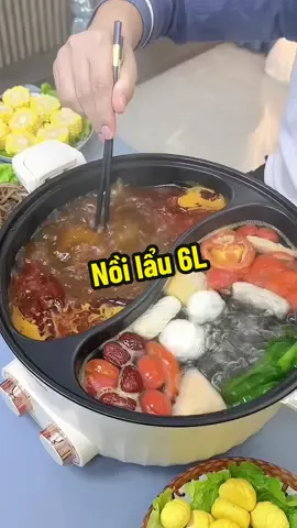 Nồi lẩu uyên ương 2 ngăn cỡ lớn 6 lít. #lauuyenuong #noilau2ngan 