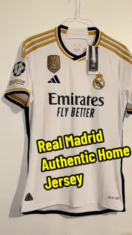 Real Madrid Home Authentic Jersey #realmadrid #adidas #Soccer #futbol #championsleague #authenticjersey #foryou #fyp #clubworldcup 