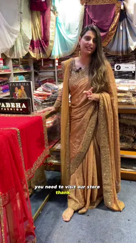Heavily embroided dupatta saree now instore, VISIT OUR STORE TODAY!🔥🔥 #fyp #foryou #fabehasarees #fabehafashions #sareetiktok #indiansaree #exclusive #asianwear #tiktokmademebuyit #sareelove #fabeha #viral #desi 