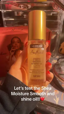 I like it!!! @SheaMoisture  Thank you topbox for sending me this product to try out <3 #fyp #haircare #hair #beauty #influencer 