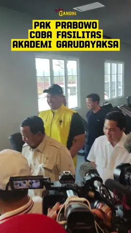 Pak Prabowo Coba Fasilitas Akademi Garudayaksa /#masgandhi #diehardnyaprabowo #garudayaksafootballacademy #sepakbolaindonesia #akademisepakbolagarudayaksa #prabowo #erickthohir #menporaditoariotedjo #ketumpssi 