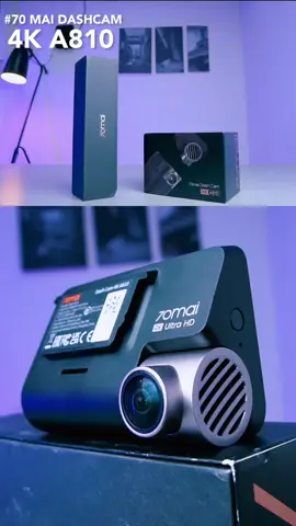 Review Camera DashCam 70Mai A810 - Display 3inch Resolution 4k Ai detection Connect Smartphone #fyp#dashcam #70maidashcam #viral 