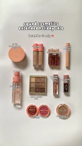 SAUAD COSMETICS EXTENDED HOLIDAY SALE ‼️ #squadcosmetics #squadcosmeticssale #makeupsale #makeupfinds #fyp 