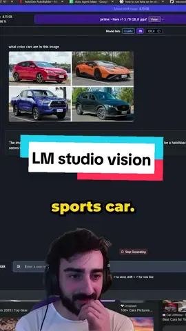 you can now run local open source vision models using LM studio! anyone have any cool ideas for this technology? The model size is quite small but it doesn't seem too smart. I think it might be best used with a smarter LLM #ai #llava #gpt4 #api #openai #computervision 