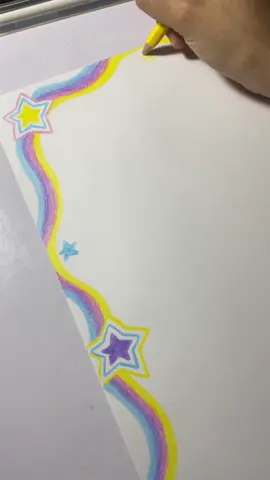 🩵✨💜 #fypシ #fyp #ชั่วโมงศิลปะ #สีไม้ #fypシ゚viral #art #tiktok #อาร์ตตัวแม่ #studygram #ตกแต่งใบงาน #กรอบใบงาน #ใบงาน #สายอาร์ต 