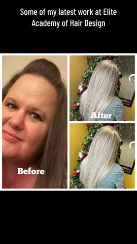 #cosmetology #cosmetologyschool #cosmetologystudent #highlights #transformation #nails #christmas #christmas2023 #christmasnails #nailart #acrylicnails #gelnails #nailtech 