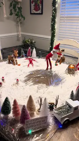 I’m not sure where the elves found all the energy or powdered sugar for all of this but it sure was worth it seeing everyone’s reactions this morning🥹🎄 #schoolmorningsbelike #christmasmagic #elfontheshelfideas #elfontheshelfadventures #dayinthelifeofamom #elfshenanigians #elfontheshelfshenaningans #elfpetsreindeer #ideasforelfontheshelf 
