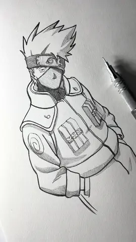 Drawing kakashi using Ar drawing app #drawing #kakashi #naruto #kakashidrawing 