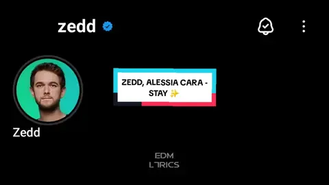 So Stay ✨️ #Zedd #AlessiaCara #stay #EDML7RICS #Edm #Music #Lyrics #Spanish #Enjoy #foryou #foryou #foryou #fyp #fyp #fyp #foryoupage #foryoupage #foryoupage 
