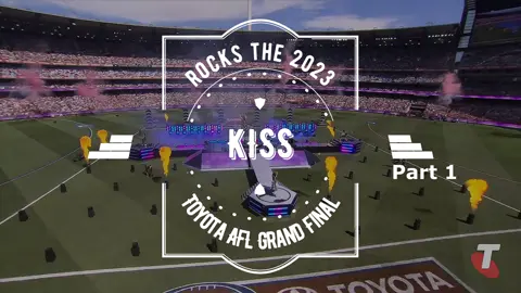 KISS rocks the 2023 Toyota AFL Grand Final 🎸🏉 #KISS #AFLGrandFinal #RockLegends #HalftimeShow #ClassicRock #MetalIcons #MusicMagic #aussierules #bananza07 🤘🔥