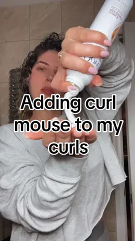 Adding @dove mouse to your curls while diffusing adds extra volume #fyp #curls #curlstutorial #curlyhairroutine #routineforcurlyhair #curlyhairproducts #curlroutine #diffusingcurlyhair #diffusercurls #diffusingtutorial 