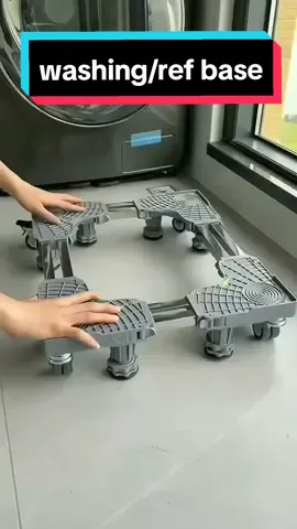 Refrigerator and Washing Machine Stand. #refrigeratorstand #washingmachinestand #refstandwithwheels #washingstand #KitchenHacks #kitchentool 