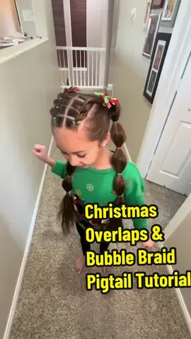 A quick video of how we did this cute red and green bubble braid pigtails style ❤️💚 #braids #braiding #braidinghair #braidreels #hairreels #hairstylereels #longhair #christmashair #xmashair #hairvideos #hairtutorial #braidtutorialvideo #trenzas #braidvideo #christmasstyle #hairstylesforgirls #funhairstyles #peinados #hairstylevideo #hairstyletutorial #pigtails #bubblebraid #redandgreen #braidinspo #braidideas #braidsontiktok #christmastiktok 
