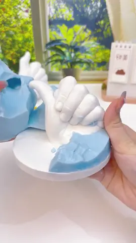 Plaster hand mold.#Love #mprints #customized #tk #foryou #christmas