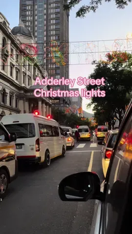 Adderley Street Christmas lights in Cape Town 🎄🎅🏾✨ #christmas #christmaslights #capetown 