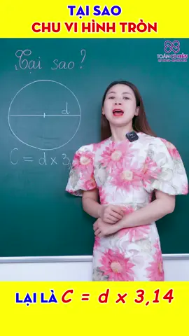 Tại sao chu vi Hình Tròn C=d x 3.14 #toancohien #títchờhiền #toan #hoccungtiktok #xuhuong