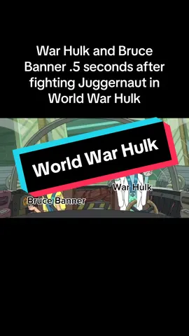 It really does feel like “The Unstoppable Force” VS “The Unstoppable Force” in that comic. World War Hulk is special.#comic #marvelcomics #meme #hulk #juggernaut #worldwarhulk 