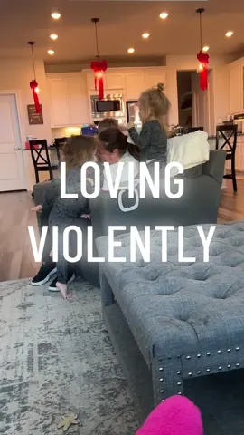 One thing about the crew of hooligans is that they love HARD and at the same time which is pretty dang painful haha #gaga #CaffSQuad #Quadruplets #grandparents