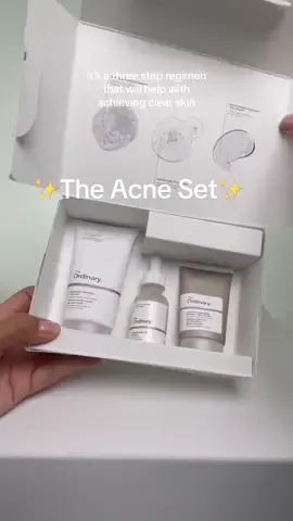 this set 🤝 clear skin #theordinary #theacneset #acne #blemishes 