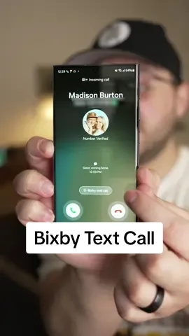 Would you use this call screening feature? #techtok #Tech #samsung #android #s23ultra #bixbytextcall #callscreen #imparkerburton #androidguy #techguy 