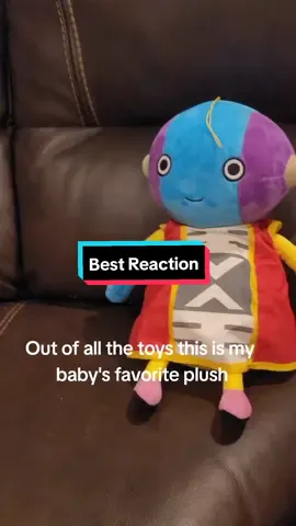 my baby's all time favorite plush, Zeno from Dragon Ball Super #baby #dragonballsuper 